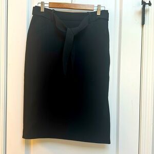Banana Republic black cotton pencil skirt